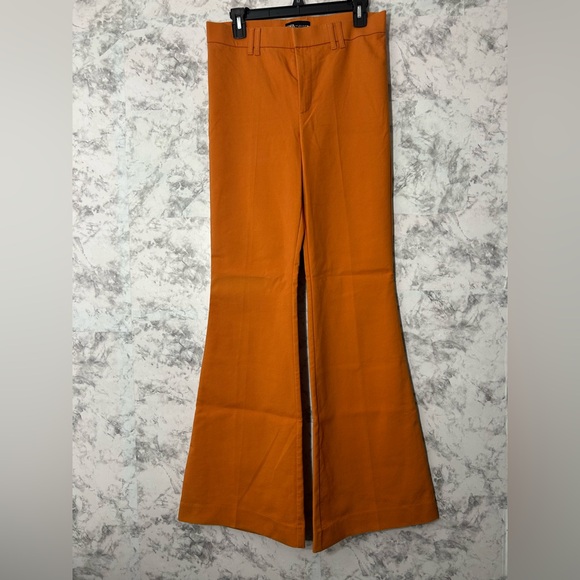 Zara Pants - Zara Burnt Orange Flare Pants